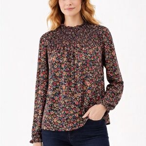 Lucky Brand Multicolor Floral Blouse women’s large